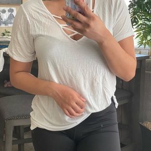 Cotton on white loose tee